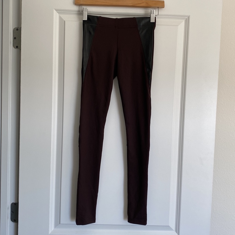 NWOT DAVID LERNER BROWN LEGGINGS PANTS SIZE XS